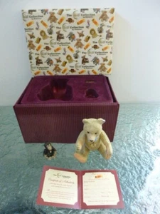Steiff Sammlung 100 Jahre Teddybären Enesco 40er Jahre Porzellan + Zinn Schimpanse - Bild 1 von 11