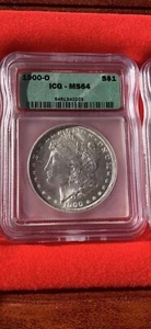 1900 -O Morgan Silver dollar ICG-MS64. Uncirculated, Beauty! - Picture 1 of 3