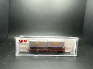 ATLAS 37612 NYC NEW YORK CENTRAL FLAT CAR W/2-24' TRAILERS N SCALE  V.518 - Picture 1 of 5