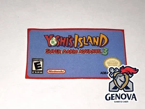 Yoshi's Island Mario Advance 3 Game Boy Advance Replacement Game Label Sticker - Picture 1 of 1