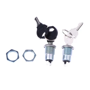 1 Set 12mm Stainless Steel Electronic Key Switch Phone Lock S1203 2PIN 2 Keys - Photo 1/10