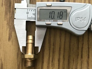 Schlauchtülle 1/4" Messing für Schlauch Innendurchmesser 10mm - Bild 1 von 3