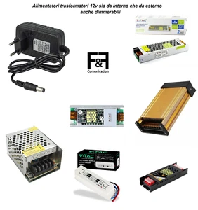 ALIMENTATORE TRASFORMATORE STABILIZZATO SWITCH TRIMMER 220V-12V 2 A AMPERE - Foto 1 di 41