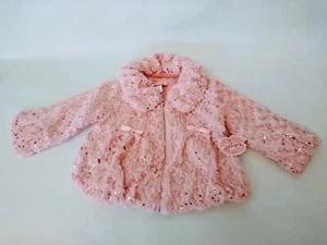 New Adorable Baby/Toddler Pink Faux Fur Zip-Up Jacket Available in Size 2T or 4T - Picture 1 of 4