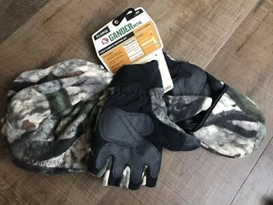 Gander MTN - Fleece - Hat & Gloves - XL - Hunting Set - Blaze Beanie- Reversible - Picture 1 of 3