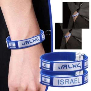 Israeli Flag Bracelets Magen David Jew Star Support Adjustable New✨y Israel L7N5 - Picture 1 of 15