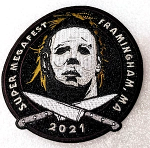 Super Megafest Framingham MA 2021 Jason Halloween Horror Exclusive Patch New NOS - Picture 1 of 4
