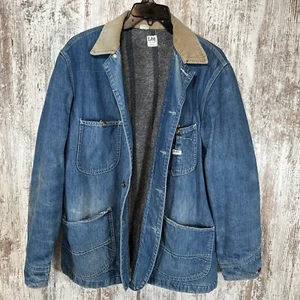 Giacca Lee anni 60 Union Made coperta foderata denim jeans sanforizzata Chore taglia 44 reg. - Foto 1 di 18