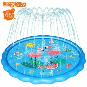 WOWGO Splash Pad for Kids - Upgraded 68" Children's Sprinkler Play Mat - Picture 1 of 7