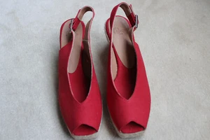 Castaner Womens Dosalia Slingback Red Espadrilles EU 38 US 7.5 - Picture 1 of 7