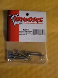 RC Traxxas 3 x 28 mm CHSS & Locking Washers Steel Silver (6) 3963 - Picture 1 of 1