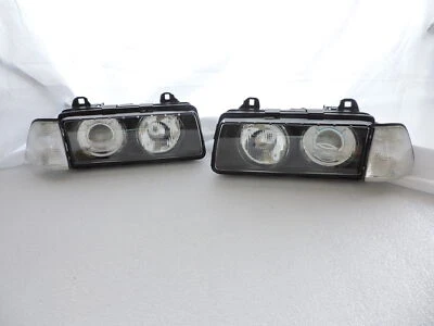 Faro proyector lente de vidrio Hella + luces de esquina transparentes para BMW E36 CUPÉ 2D Foto 1 de 4