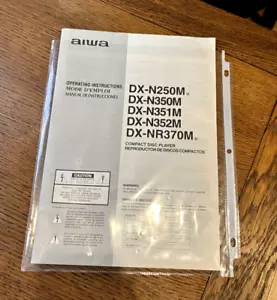 Aiwa DX-N250M original Operating Manual - Picture 1 of 2