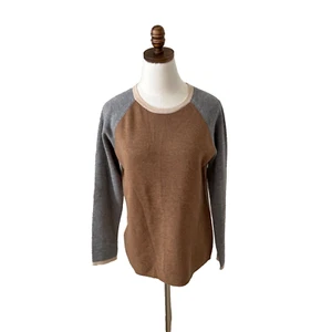 Real Clothes Saks Fifth Avenue maglione donna grande lana color block vintage - Foto 1 di 7