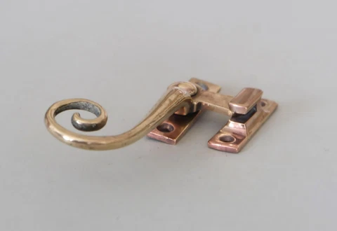 Antique casement handle for window or cabinet door copper / brass Cover