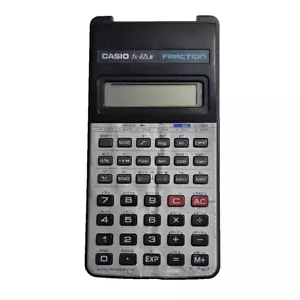 VINTAGE Casio FX-82LB Fraction Scientific Calculator Missing Cover Fully Working - Picture 1 of 13