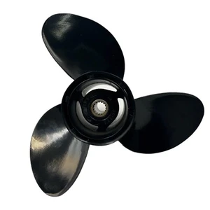OEM OMC Johnson Evinrude 3 X 15.5 X 13P Black Aluminum Propeller RH 391536 - Picture 1 of 3
