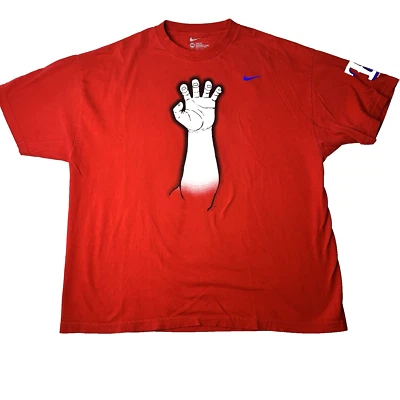 Camiseta Para Hombres Nike Texas Rangers Manga Corta Garra MLB Talla 2XL Calce Suelto Rojo 2010 Foto 1 de 4