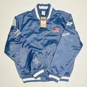 Nike USA Dugout Breaking Satin Jacket Blue / Navy FN9460-491 US Size Large NEW - Picture 1 of 13