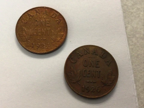 1924-1926 Canada Small Cents Cover