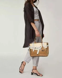 Reed Krakoff Boxer-Tasche cremefarben mehrfarbig Leder Kalbshaar Ponyhaar - Bild 1 von 11