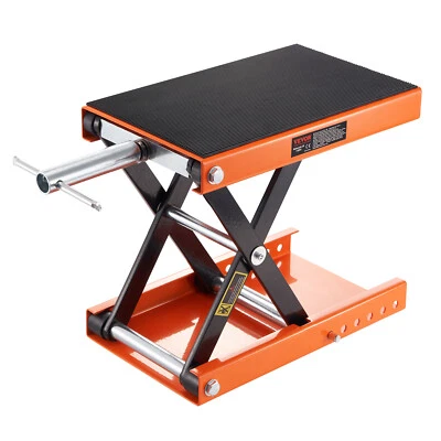 VEVOR Motorcycle Scissor Jack Lift 1100 lbs Wide Deck Hoist Stand for ATVs Bike - Image 1 of 4