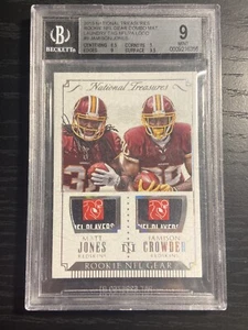 2015 National Treasures Rookie NFL Laundry Tag Matt Jones Jamison Crowder 1/1 - Picture 1 of 2