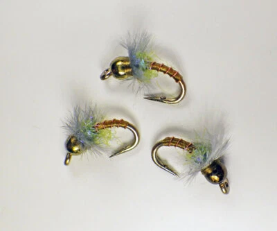 GUIDE FLIES Blindside Midge UV Olive Soft Hackle Nymphs - Premium Trout Fly Fishing Flies