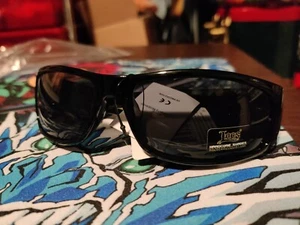 Locs rechteckige Sonnenbrille für Herren - schwarz (9054) - Bild 1 von 6