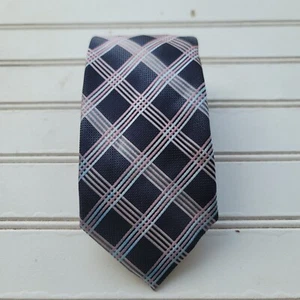 Croft & Barrow Modern MENS Pink Black White Stripes 3.25 X 60" - Picture 1 of 9