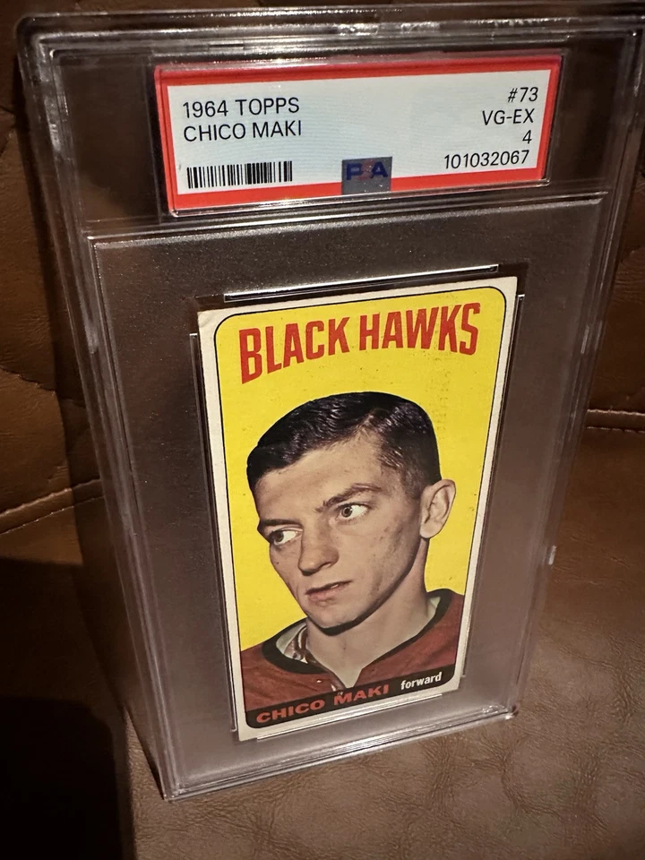 1964  Topps Chico Maki Tall Boy, SHORT PRINT PSA 4 - Image 1 of 2