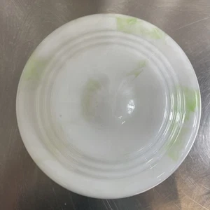 Vintage Fly Catcher Light Shade White Marbled Green Glass Pendant 1930s Antique - Picture 1 of 9