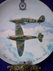 Coalport Cabinet Plate 40th Anniversary of The Battle of Britain, 1940-1980 - Picture 1 of 6