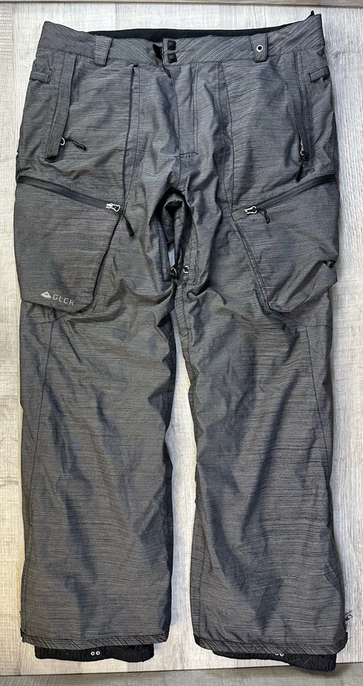686 GLCR снег брюки серый лыж сноуборда легкий вес мягкая подкладка мужской L (38 X 30,5») - Изображение 1 из 4