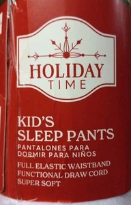 Holiday Time Kid's Sleep Pants XS (4-5) MERRY & BRIGHT - Picture 1 of 3