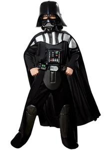 Child Official DARTH VADER Fancy Dress Deluxe Costume Boys Star Wars Halloween - Picture 1 of 6