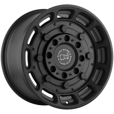 Black Rhino Warthog 17x8.5 5x5" -18mm Matte Black Wheel Rim 17" Inch - Image 1 of 4