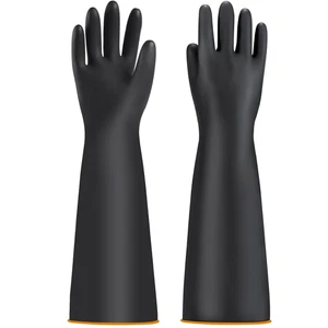 Handschuhe Säurefest Lang,Chemikalien Schutz Handschuhe Säure Und - Bild 1 von 12