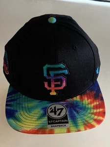 NWT MLB San Francisco Giants 47 Tie Dye Baseball Hat Cap Adjustable SnapBack - Picture 1 of 9