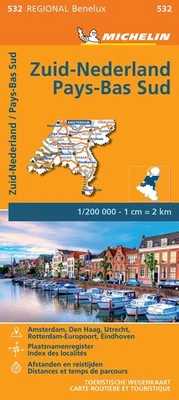 Michelin Netherlands South - Michelin Regional Map 532 (Map) - Imagen 1 de 2