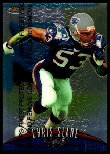 1998 Topps Finest Chris Slade #18 New England Patriots Refractor - Picture 1 of 2