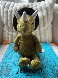 Jellycat BNWT I am Trevor Triceratops TR3T Retired Rare Dinosaur Jurassic Plush - Picture 1 of 9