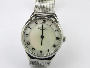 Rotary Ladies LB02609/41 Slim Mother of Pearl Watch - 100m - Picture 1 of 8