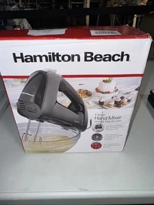 Hamilton Beach Hand Mixer with Snap On Case Black 62690 FG New - Picture 1 of 4