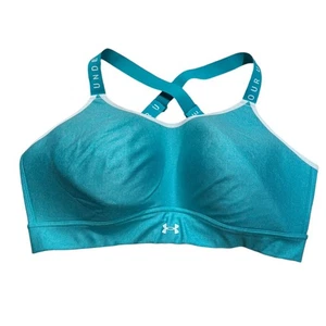 Under Armour Women’s 1X Teal Athletic Sports Bra - Picture 1 of 10