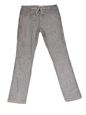 Pantalón Taylor Stitch x Huckberry Easy 36x434 lino seda carbón espiga Foto 1 de 4