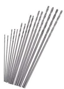 15pc HSS High Speed Steel Metric Twist Mini Drill Bit Set 0.3-1.0mm Rotary Tool - Picture 1 of 2