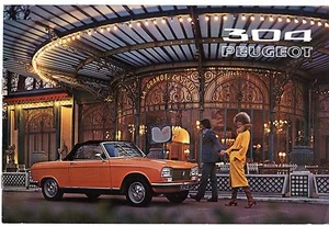 Peugeot 304 Coupe & Cabriolet 1971-72 French Market Sales Brochure - Picture 1 of 2