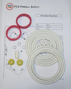 1974 Williams Star Action Flipper Maschine Gummiring Kit - Bild 1 von 2