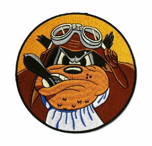 WWII US 603rd Bomber Squadron Fierce Dog Embroidered Patch 11.8cm - Picture 1 of 4
